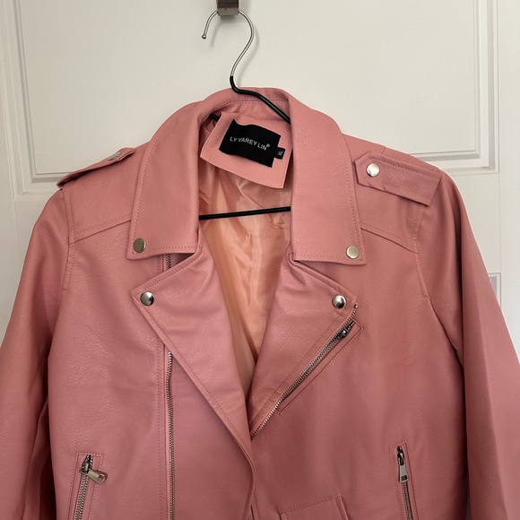 Pink pleather jacket - Picture 2 of 2